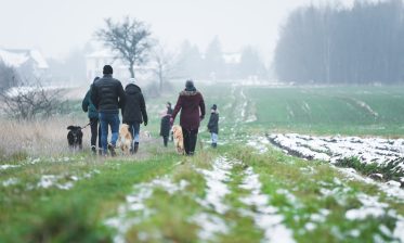 foster family walking